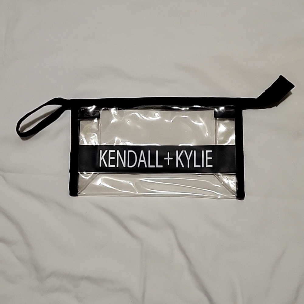 Kendall + Kylie makeup travel bag clear and durable brand new never used